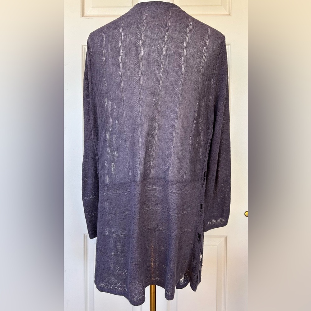 Bryn Walker Women’s Knit Duster Open Front Size Medium - Picture 4 of 9